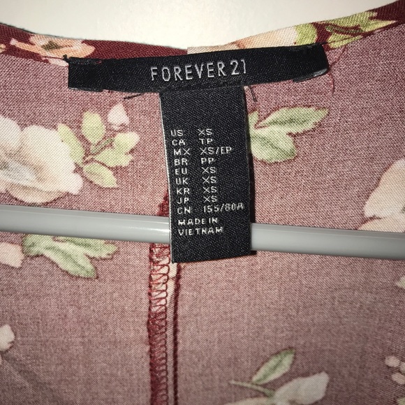 f21 Flower cardigan - Picture 2 of 2